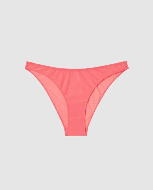 Mesh Bikini Briefs Coral sold by Ivalo.com