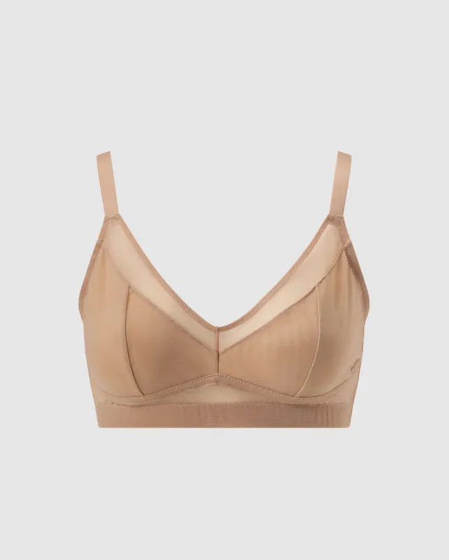 Mesh Support Bra Warm Nude sold by Ivalo.com