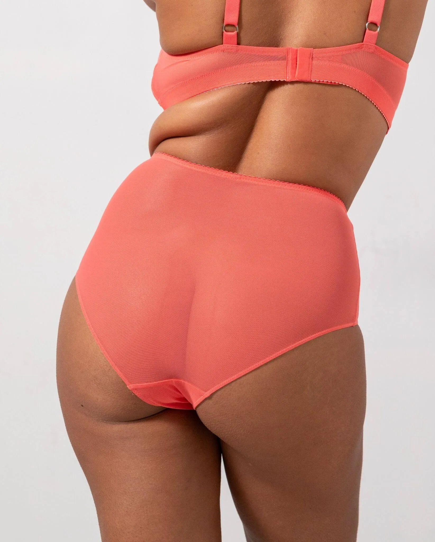 Mesh Highwaist Briefs Coral sold by Ivalo.com product image thumbnail 5