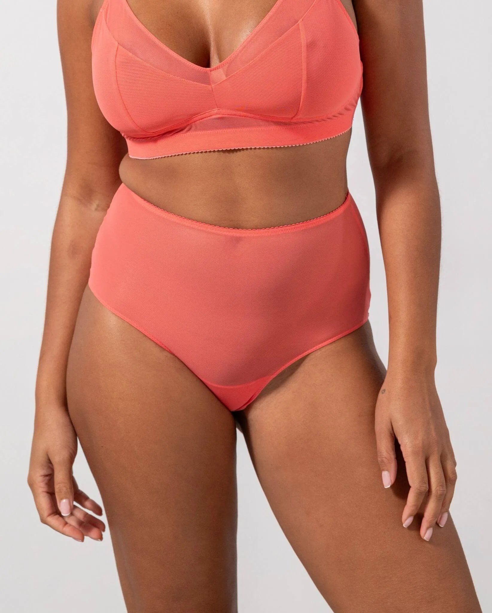 Mesh Highwaist Briefs Coral sold by Ivalo.com product image thumbnail 3