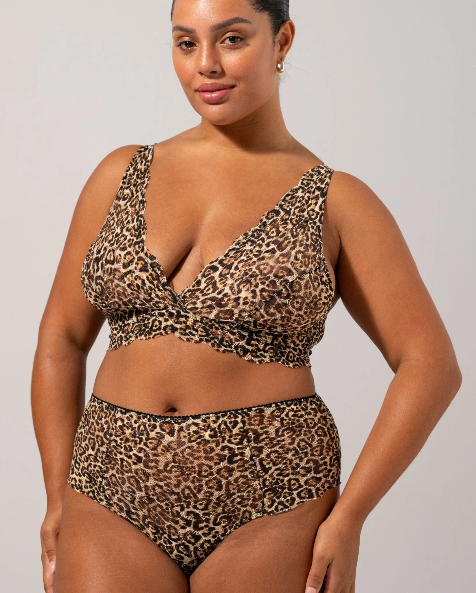 Lace Highwaist Briefs Gold Leopard sold by Ivalo.com product image thumbnail 4