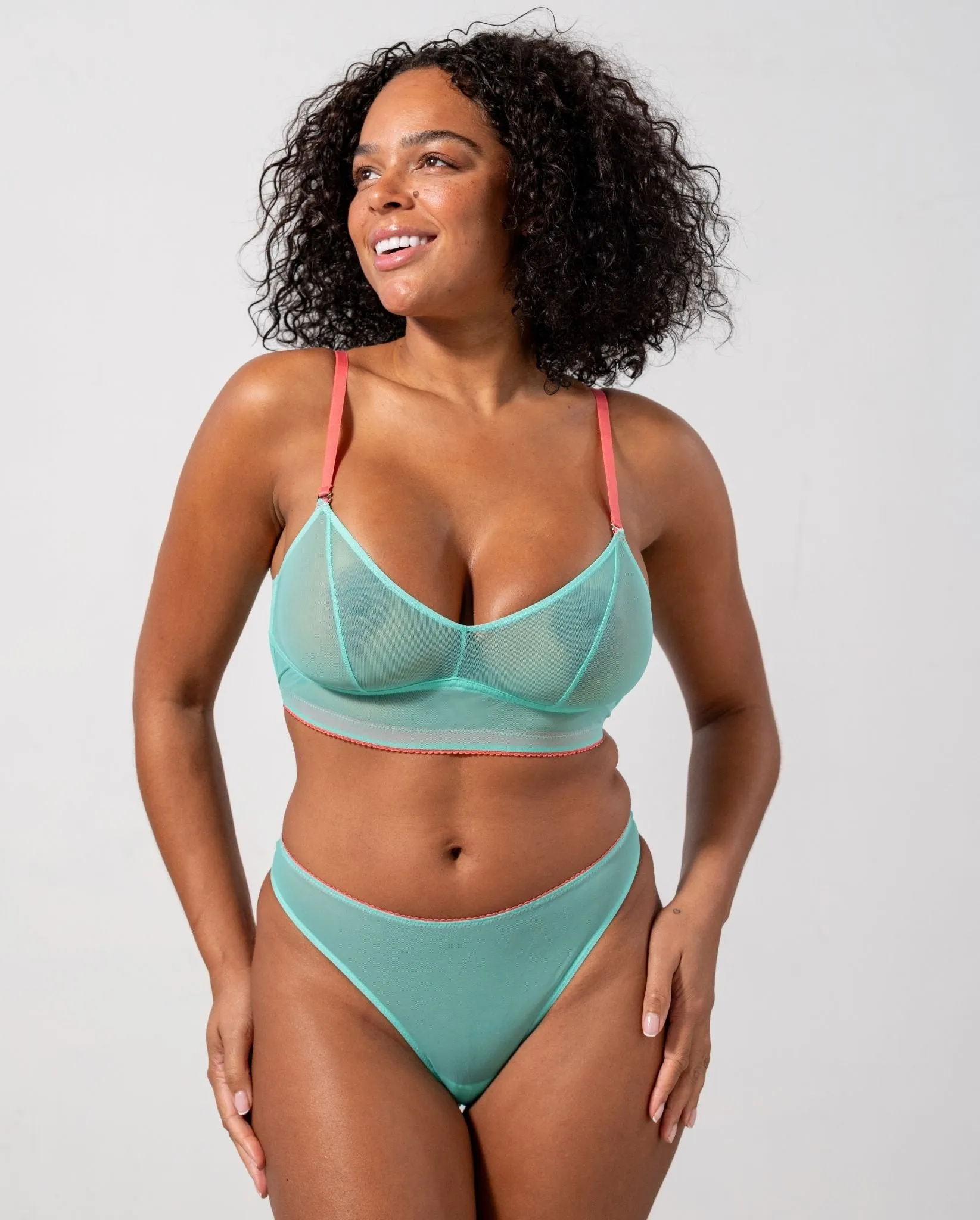 Mesh Thong Turquoise/Coral sold by Ivalo.com product image thumbnail 5