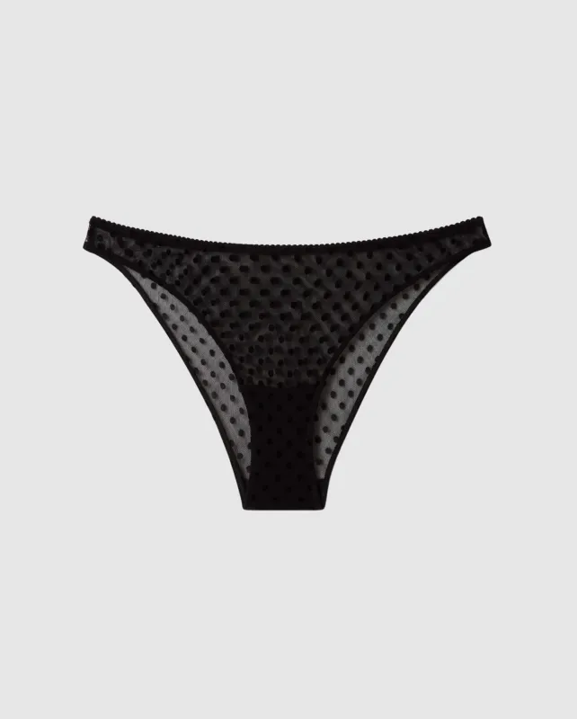 Mesh Bikini Briefs Black Dots sold by Ivalo.com