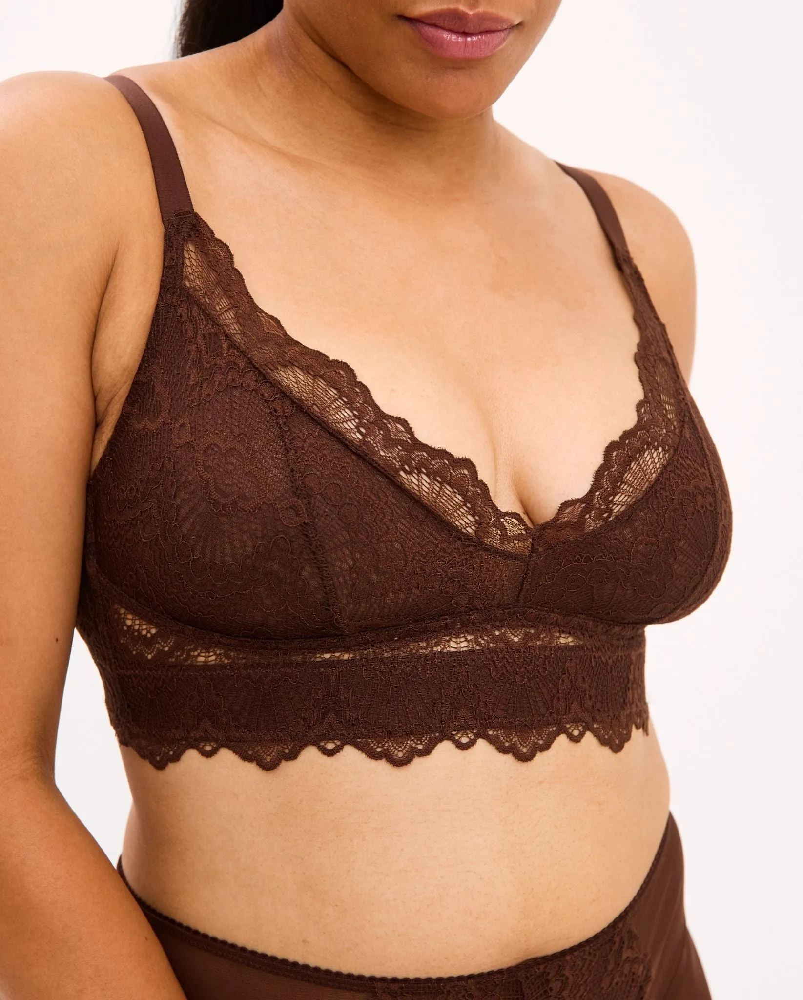 Lace Support Bra Coffee sold by Ivalo.com product image thumbnail 5