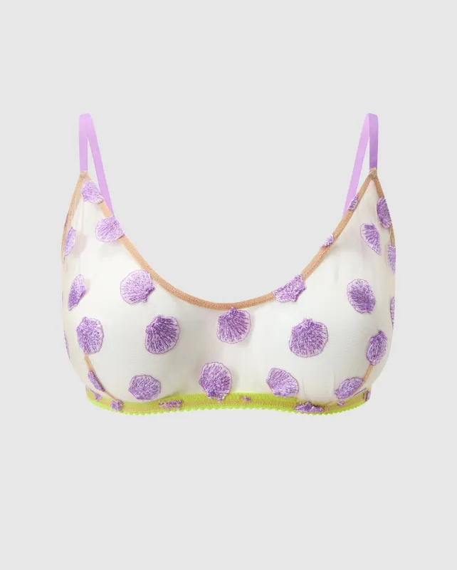 Mesh Scoop Bralette Warm Nude/Lilac sold by Ivalo.com