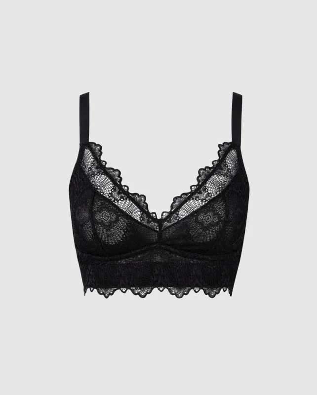 Lace Support Bra Black sold by Ivalo.com