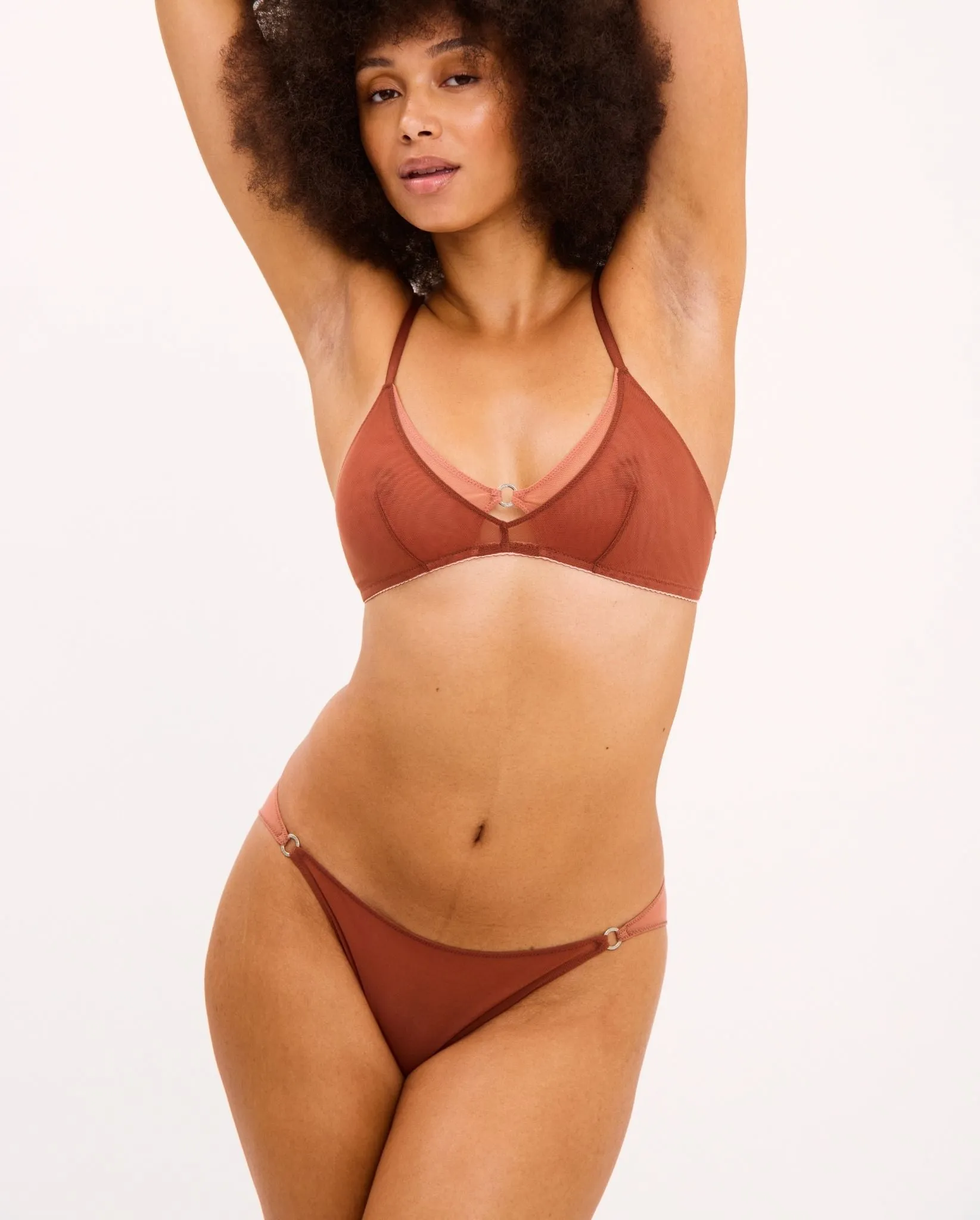 Mesh Tanga Briefs Rust sold by Ivalo.com product image thumbnail 5