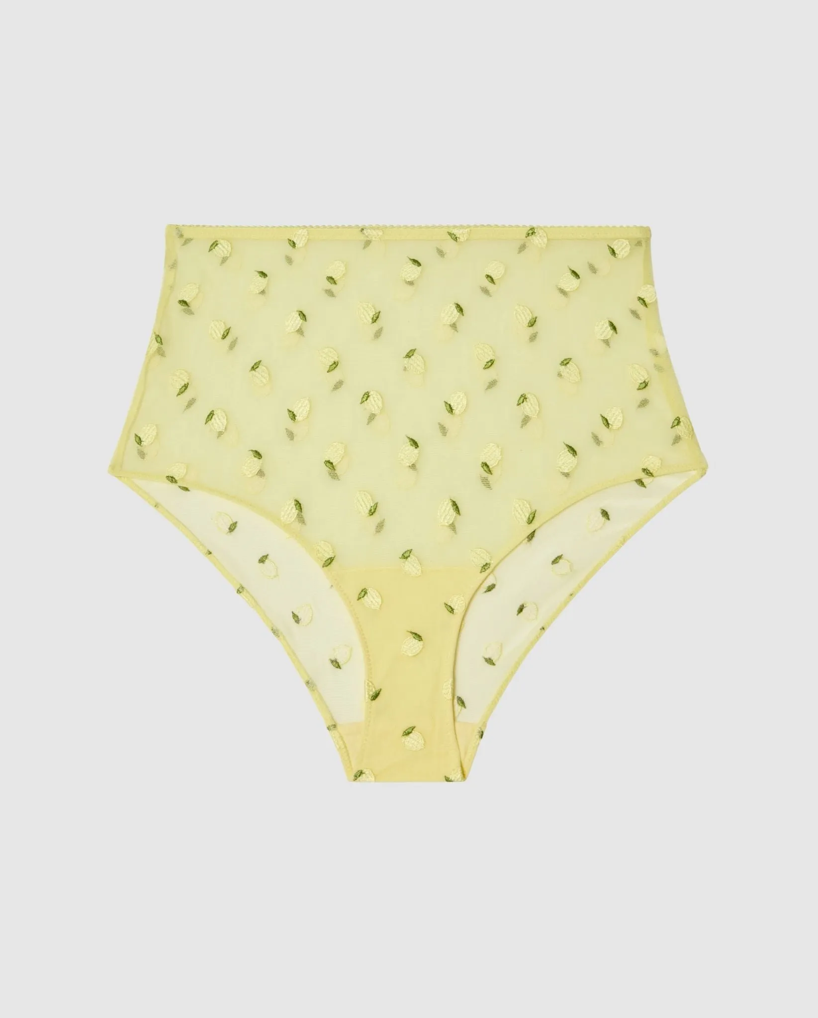 Mesh Highwaist Briefs Light Yellow sold by Ivalo.com