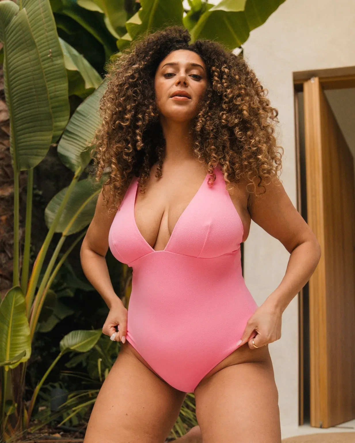 Plunge Swimsuit Pink sold by Ivalo.com product image thumbnail 5