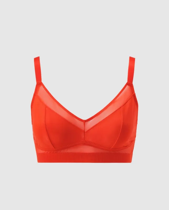 Mesh Support Bra Fiery Red sold by Ivalo.com