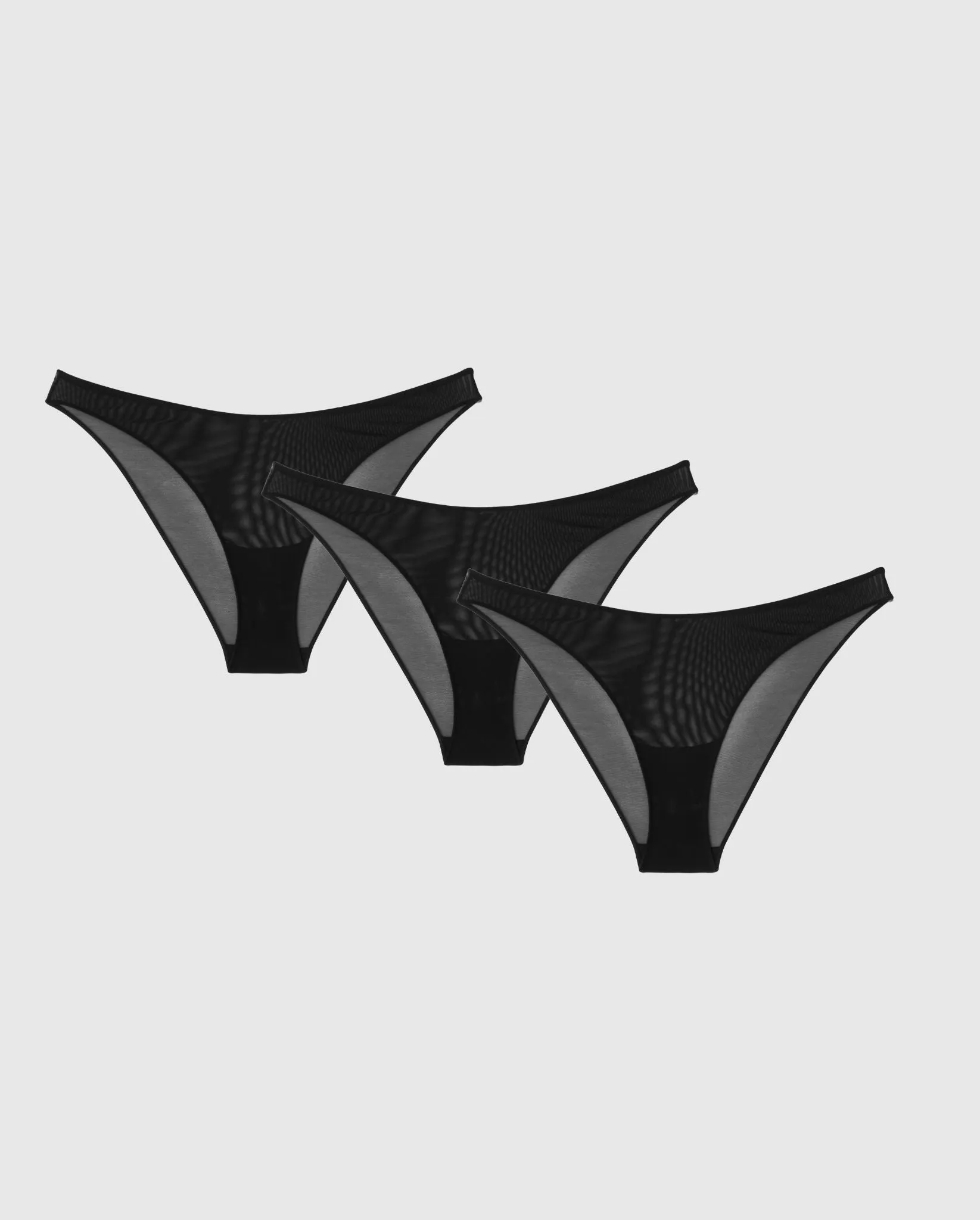 Mesh Bikini Briefs 3-Pack Black sold by Ivalo.com