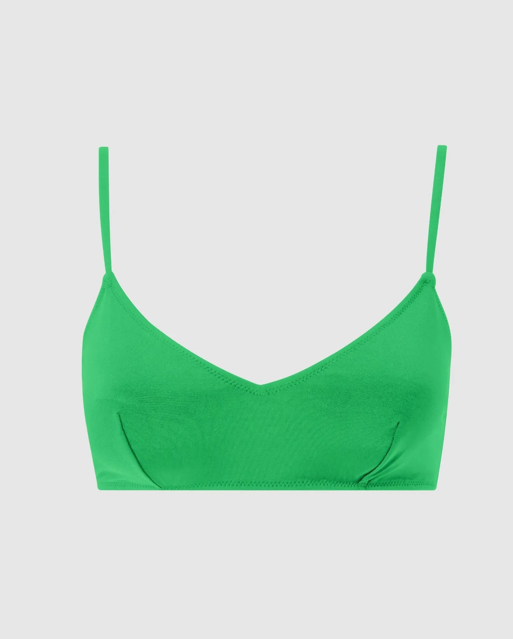 Strappy Scoop Bikini Top Kelly Green sold by Ivalo.com