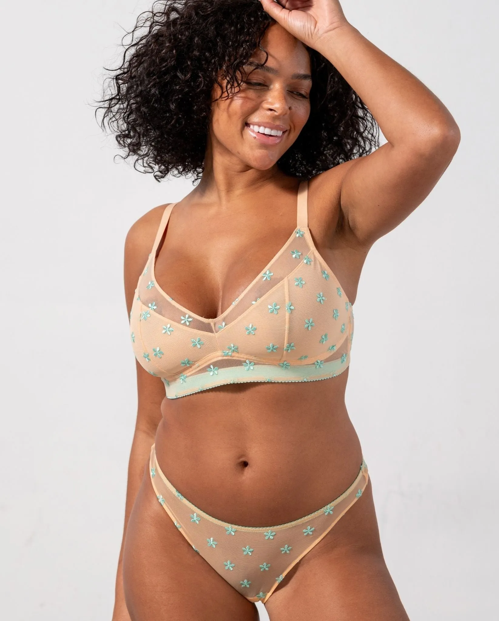 Mesh Thong Peach/Turquoise sold by Ivalo.com product image thumbnail 4