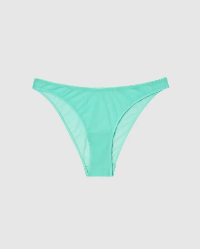 Mesh Bikini Briefs Turquoise sold by Ivalo.com