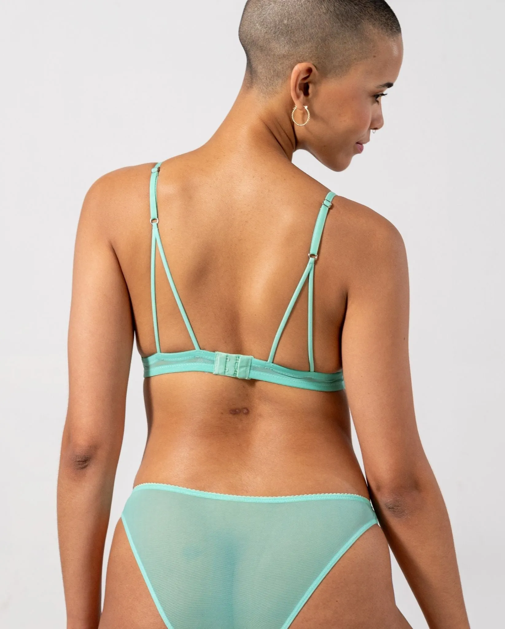 Mesh Triangle Bralette Turquoise sold by Ivalo.com product image thumbnail 3