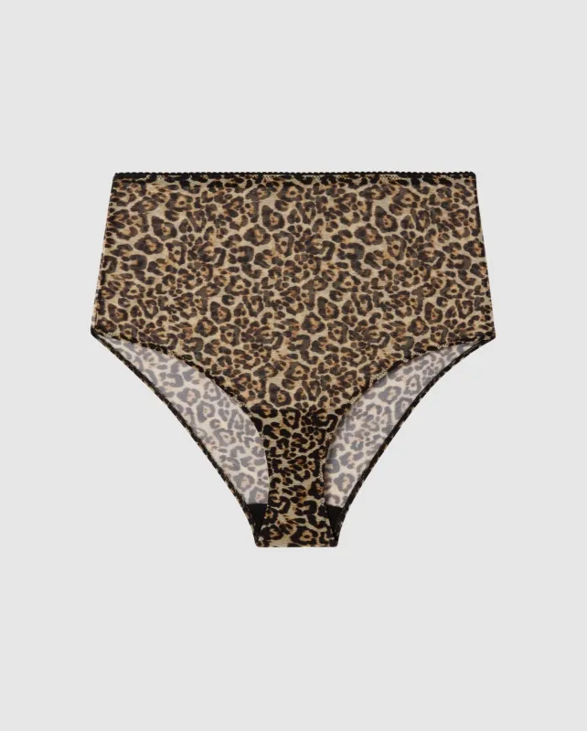 Mesh Highwaist Briefs Leopard sold by Ivalo.com