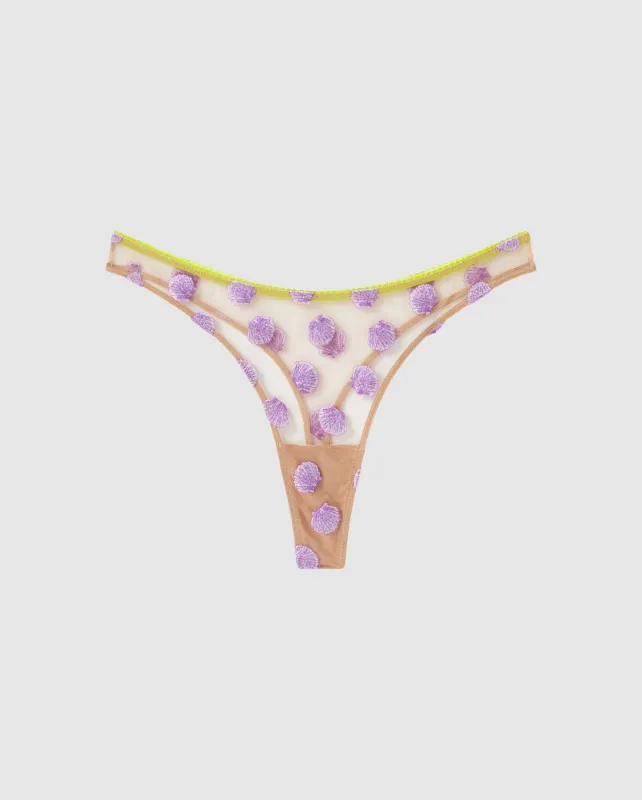 Mesh Thong Light Warm Nude/Lilac sold by Ivalo.com