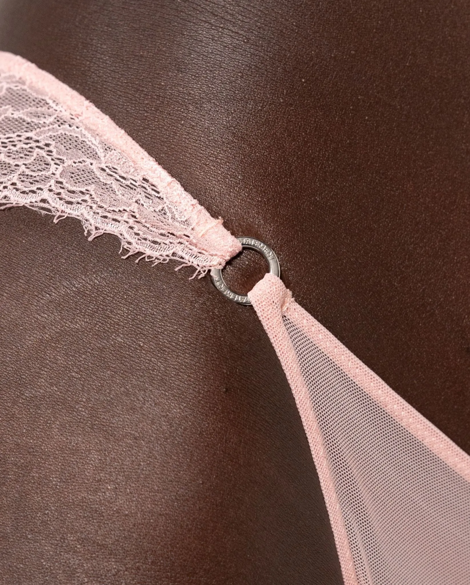 Lace Mesh Tanga Briefs Powder Pink sold by Ivalo.com product image thumbnail 5