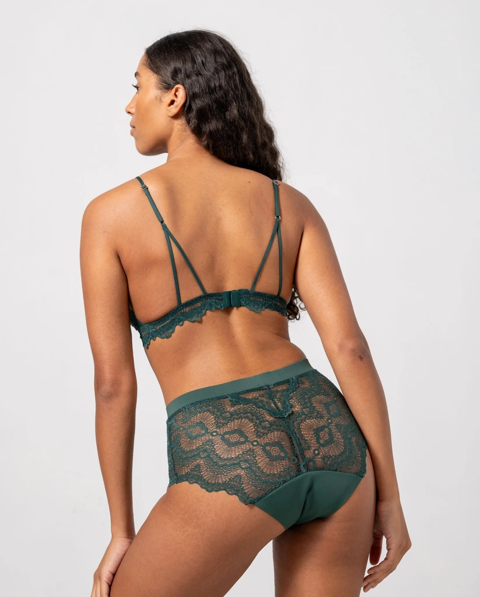 Lace Period Highwaist Briefs Pine Green sold by Ivalo.com product image thumbnail 4