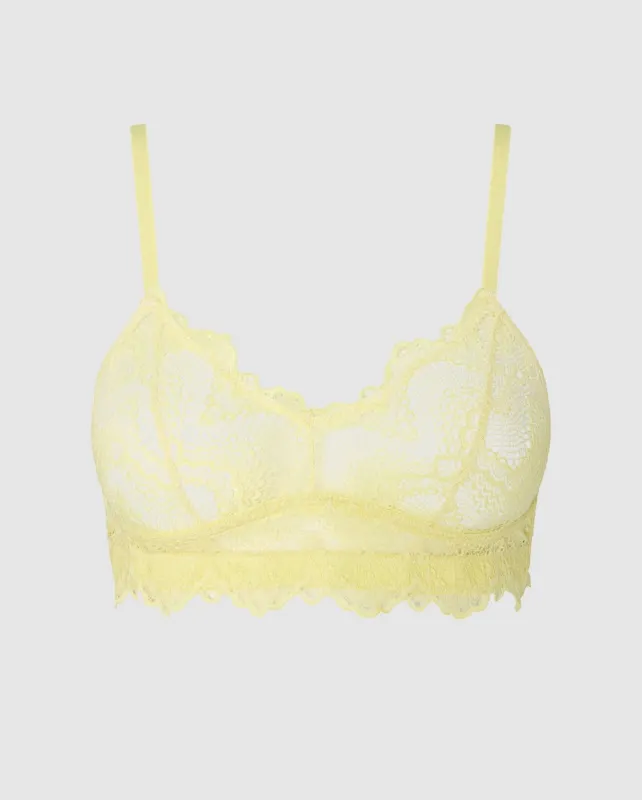 Lace Balconette Light Yellow sold by Ivalo.com