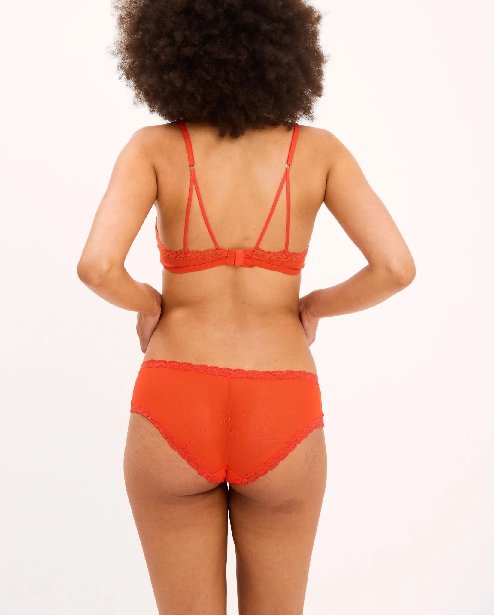 Mesh Lace Trim Hipster Fiery Red sold by Ivalo.com product image thumbnail 2