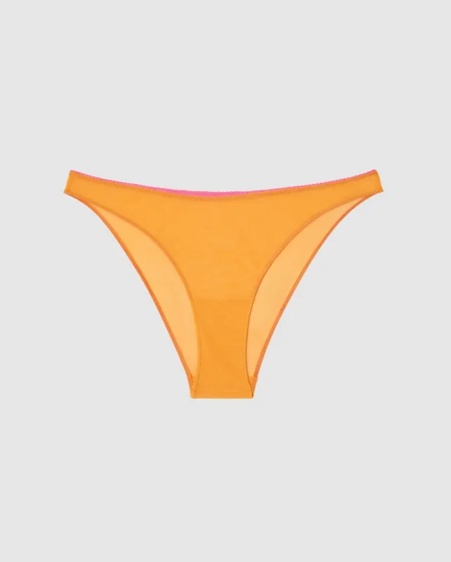 Mesh Bikini Briefs Apricot/Neon Pink sold by Ivalo.com