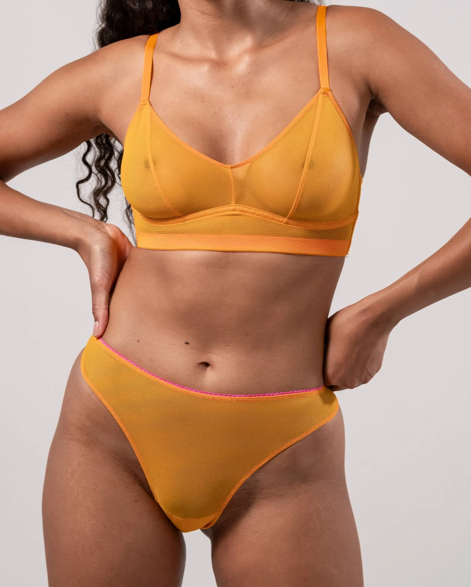 Mesh Bikini Briefs Apricot/Neon Pink sold by Ivalo.com product image thumbnail 3