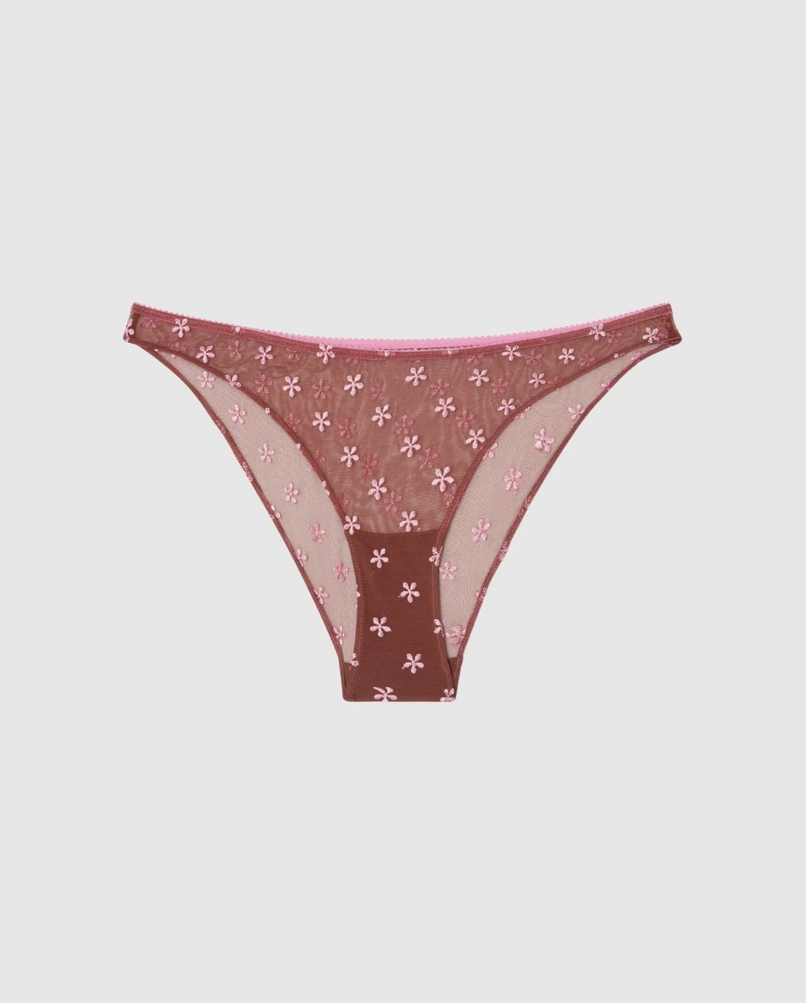 Mesh Bikini Briefs Mocha/Candy Pink sold by Ivalo.com