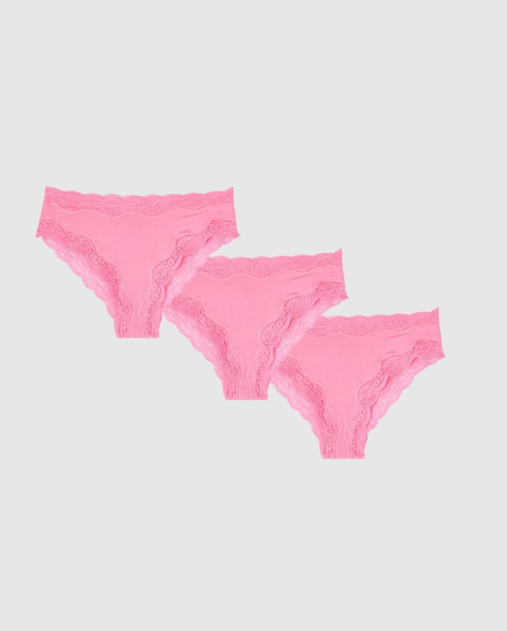 Micro Lace Cheeky 3-Pack Candy Pink sold by Ivalo.com