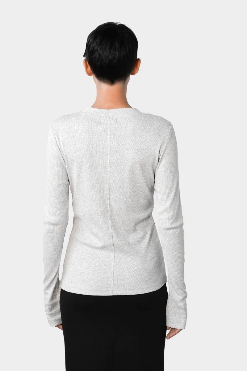 Ottawa Long Sleeve Top Grey Melange sold by Ivalo.com product image thumbnail 4