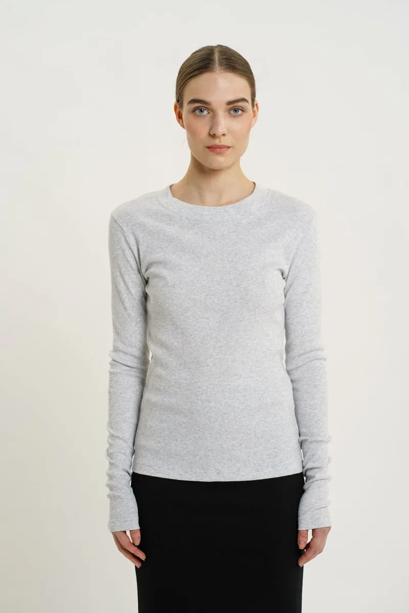 Ottawa Long Sleeve Top Grey Melange sold by Ivalo.com