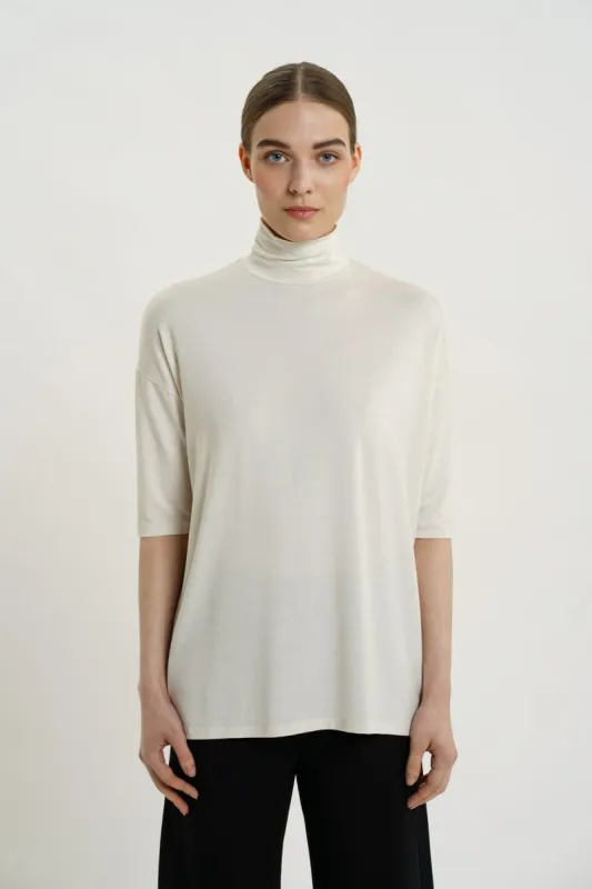 Tomasine Turtleneck Top Birch sold by Ivalo.com