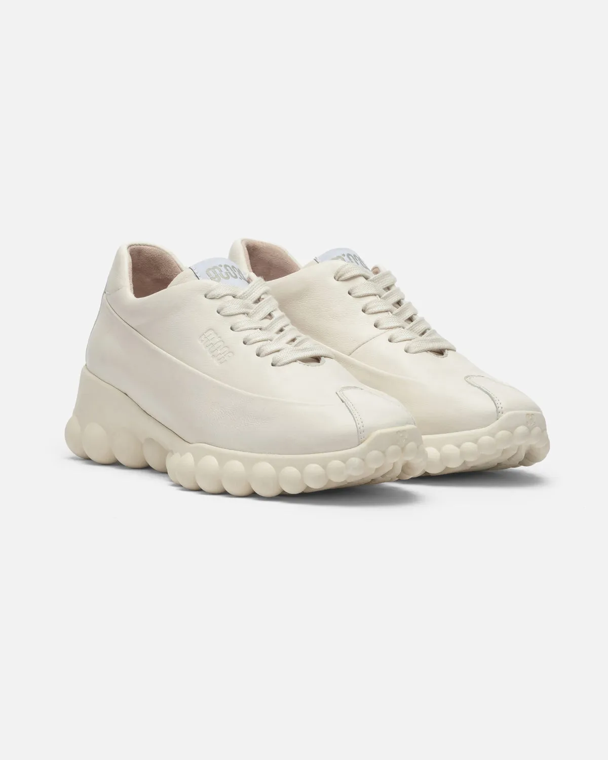 Mother-Of-Pearl Sneakers Porcelain Leather sold by Ivalo.com product image thumbnail 3