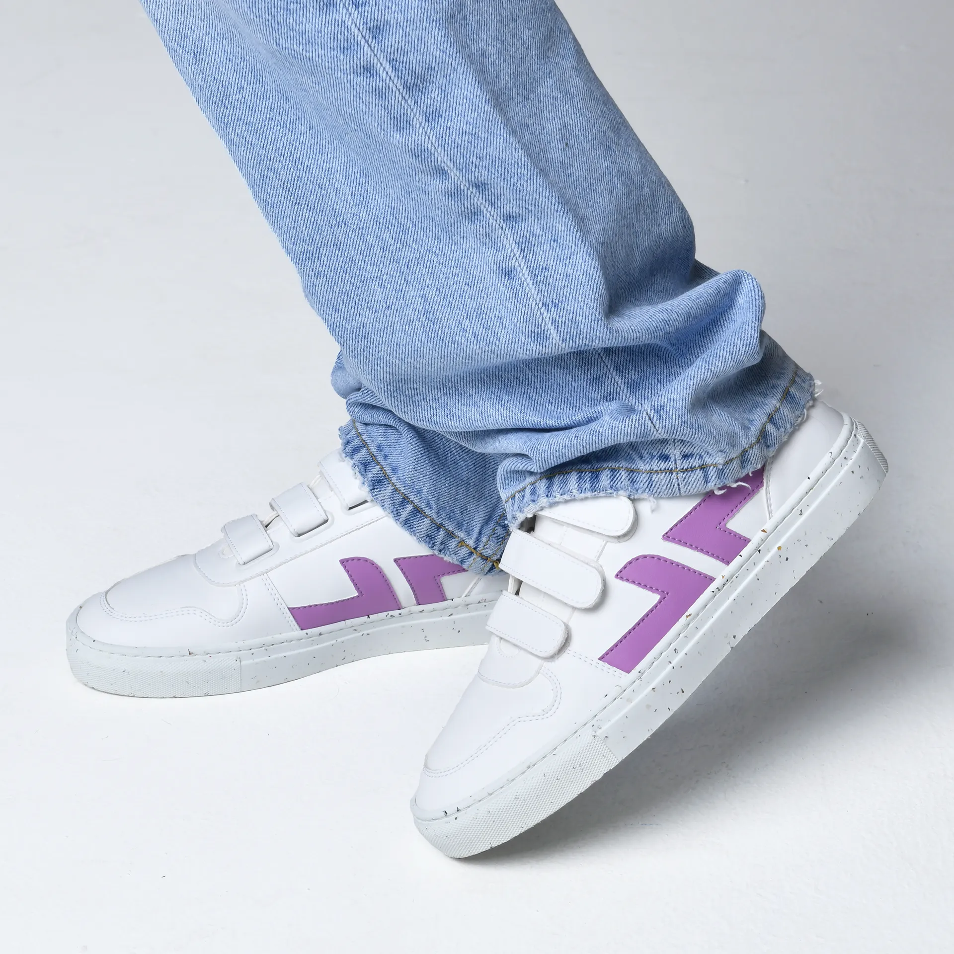 Alpha Velcro Sneakers White / Lila sold by Ivalo.com product image thumbnail 4