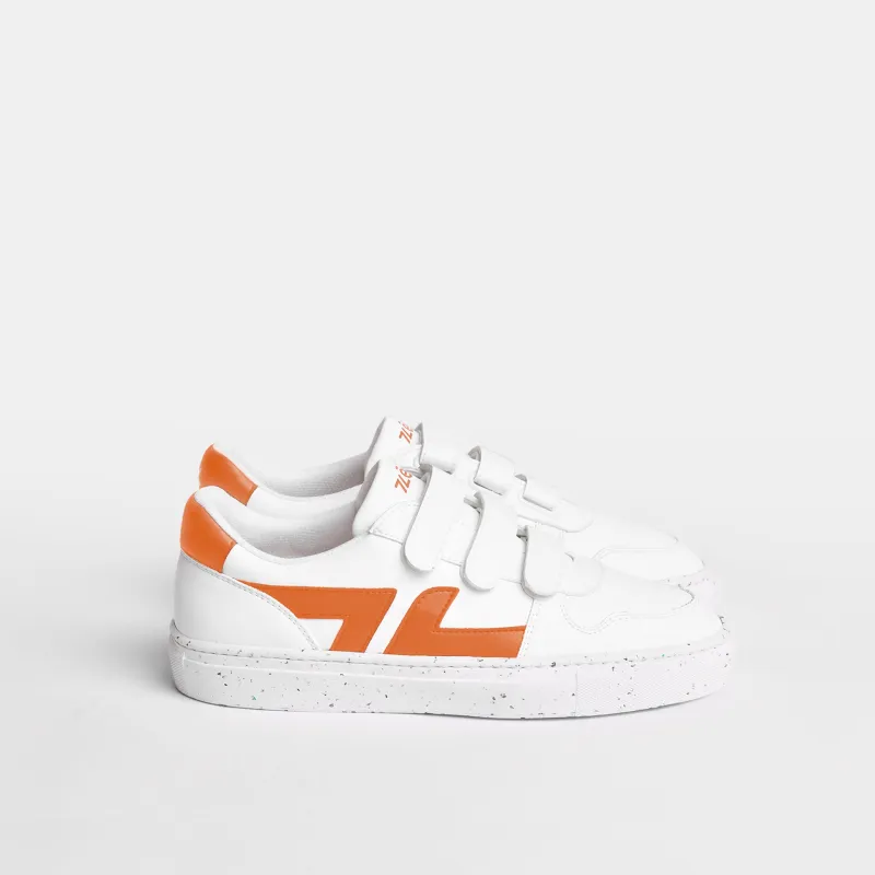 Alpha Velcro Sneakers White / Orange sold by Ivalo.com