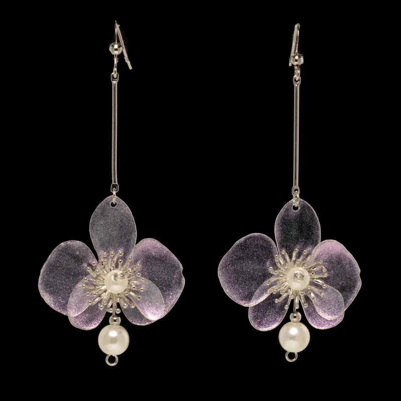 Butterfly Orchid Pearl Earrings Stardust sold by Ivalo.com