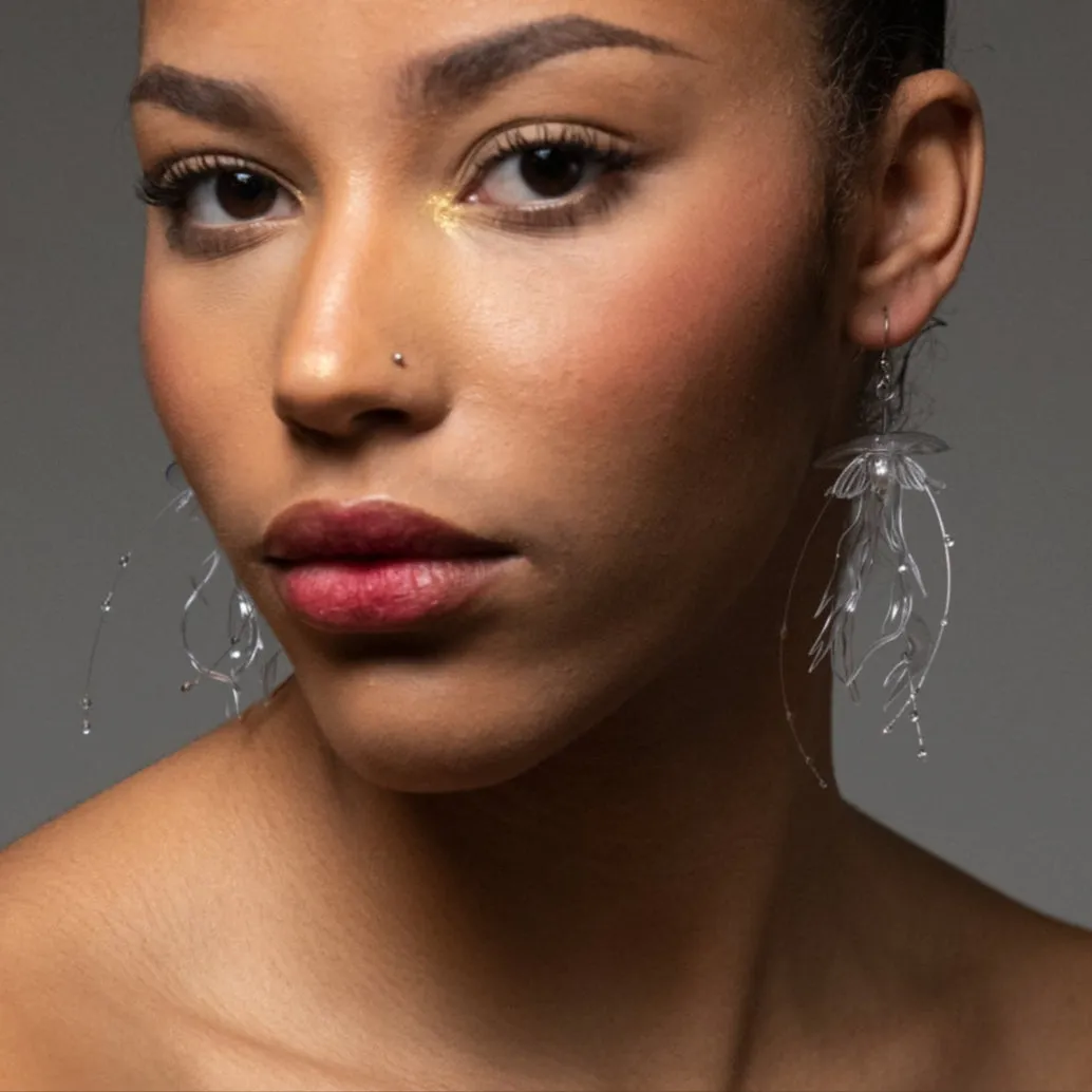 Meduusa Earrings Clear sold by Ivalo.com