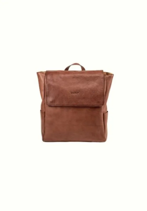 Leather Backpack Boston Collection Tobacco made by Ivalo.com