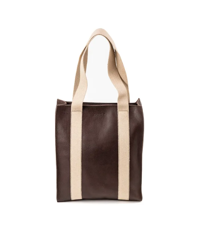 Leather Tote Manhattan Collection Coffee sold by Ivalo.com