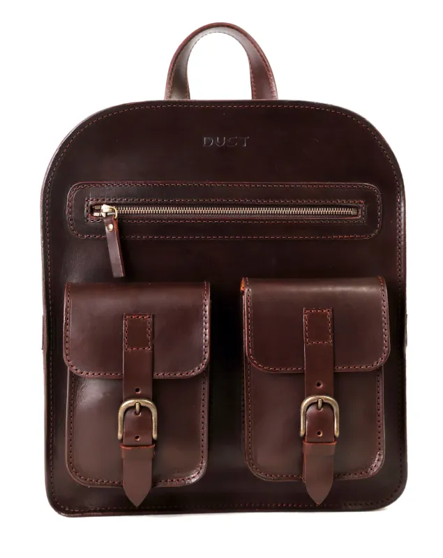 Leather Backpack Mod 136 Cuoio Dark Brown sold by Ivalo.com