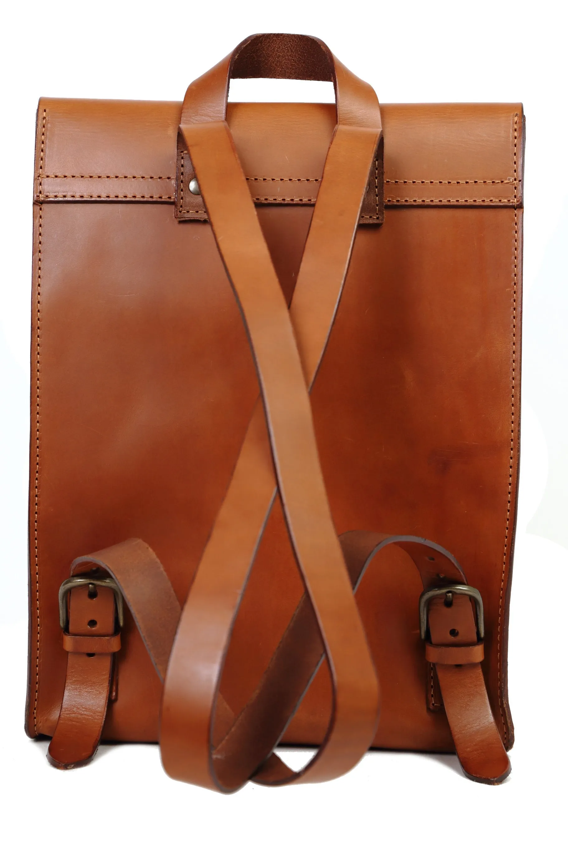 Leather Backpack Mod 120 Cuoio Brown sold by Ivalo.com product image thumbnail 5