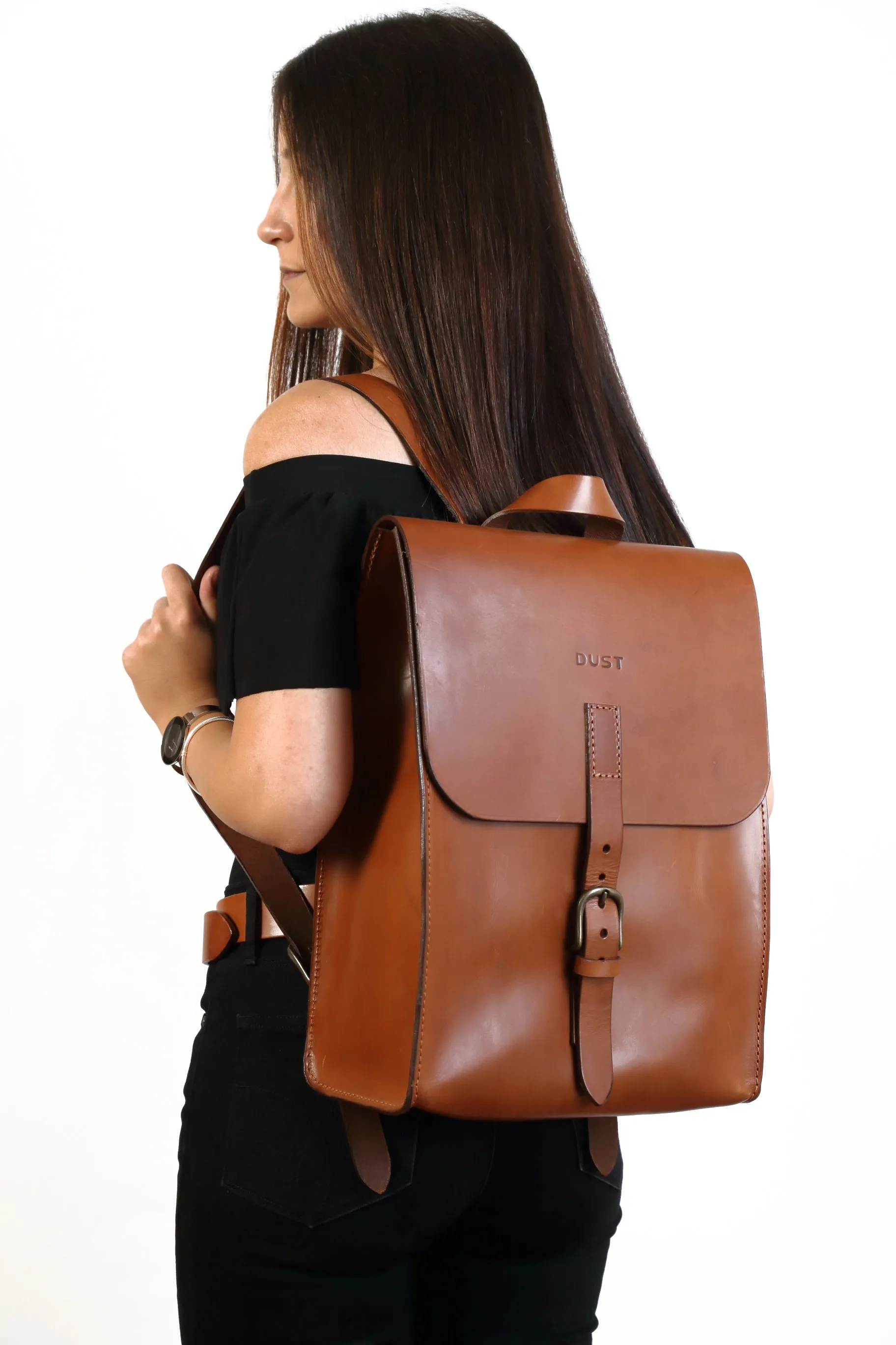 Leather Backpack Mod 120 Cuoio Brown sold by Ivalo.com product image thumbnail 2