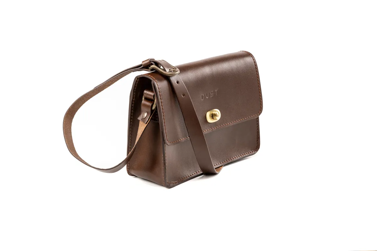Leather Crossbody Santa Fe Collection Dark Brown sold by Ivalo.com