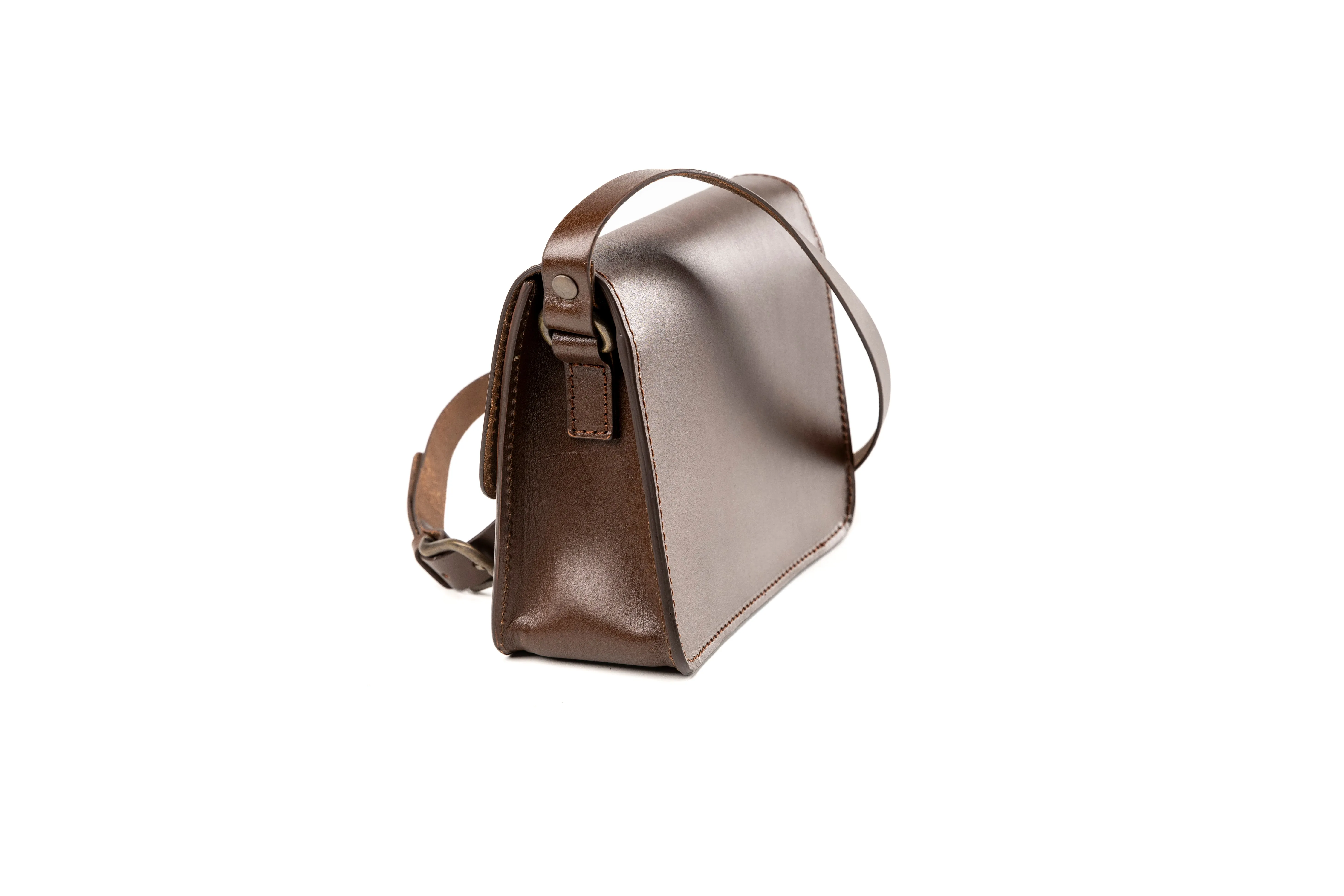 Leather Crossbody Santa Fe Collection Dark Brown sold by Ivalo.com product image thumbnail 5