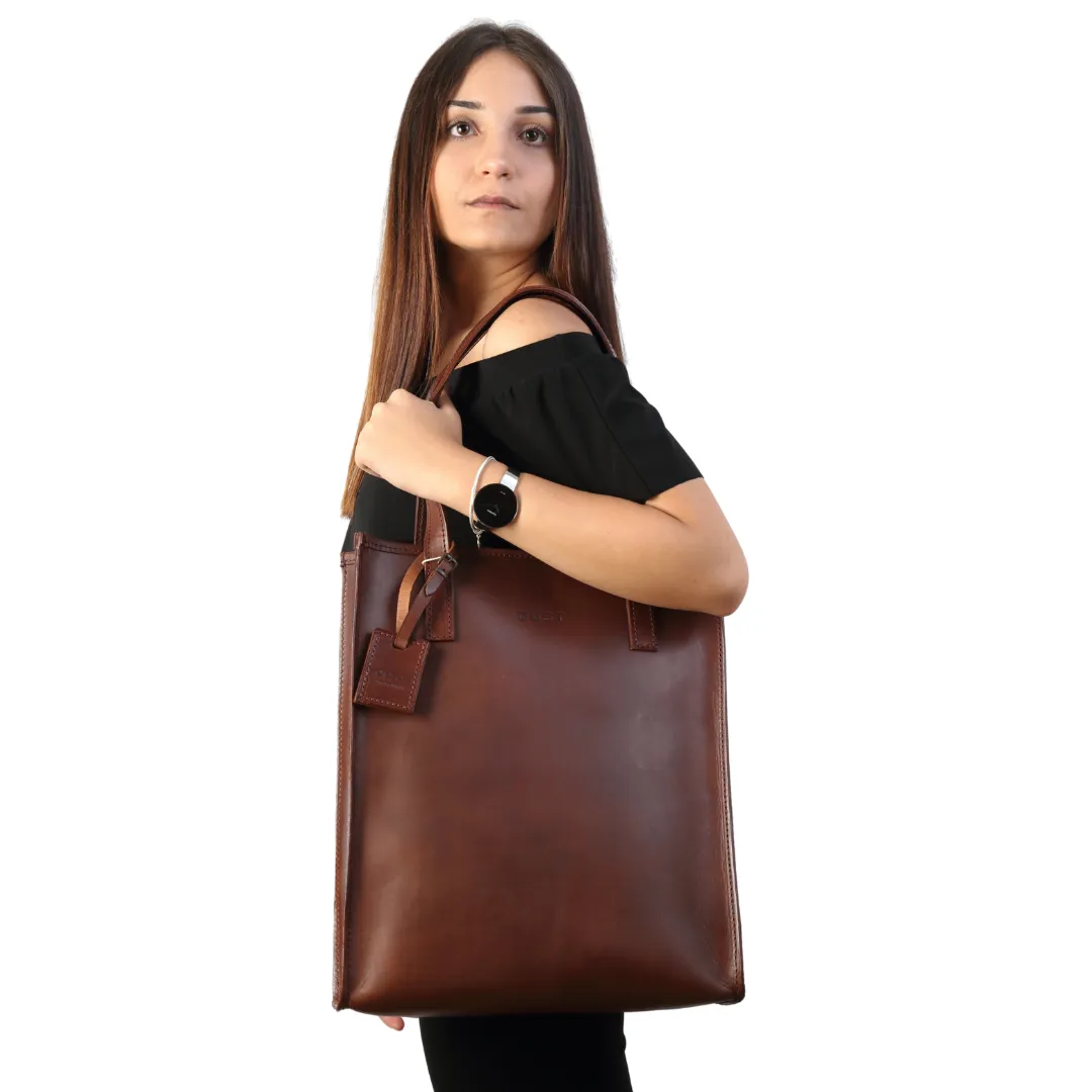 Leather Tote Mod 105 Dark Brown sold by Ivalo.com product image thumbnail 2