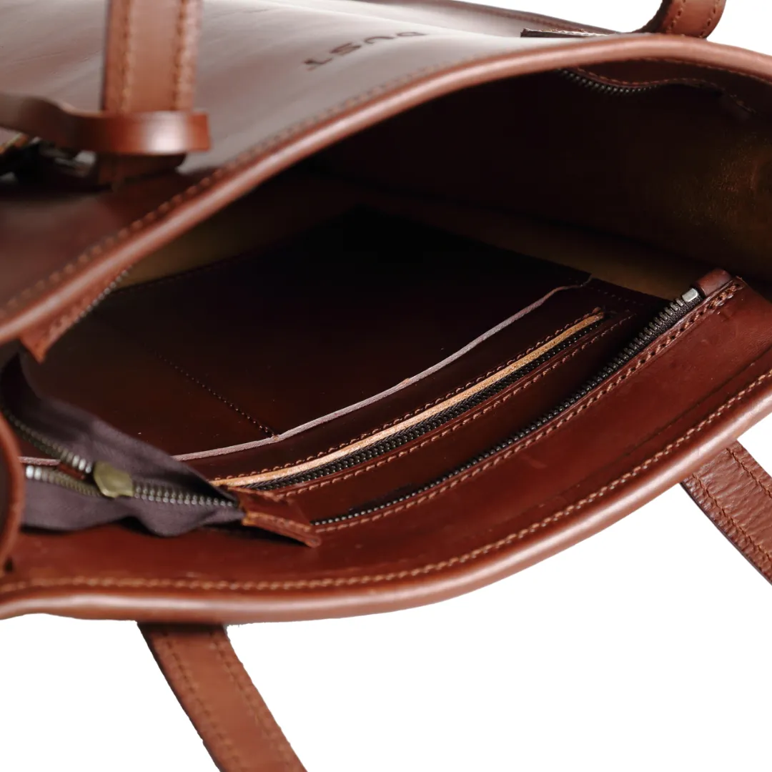 Leather Tote Mod 105 Dark Brown sold by Ivalo.com product image thumbnail 3