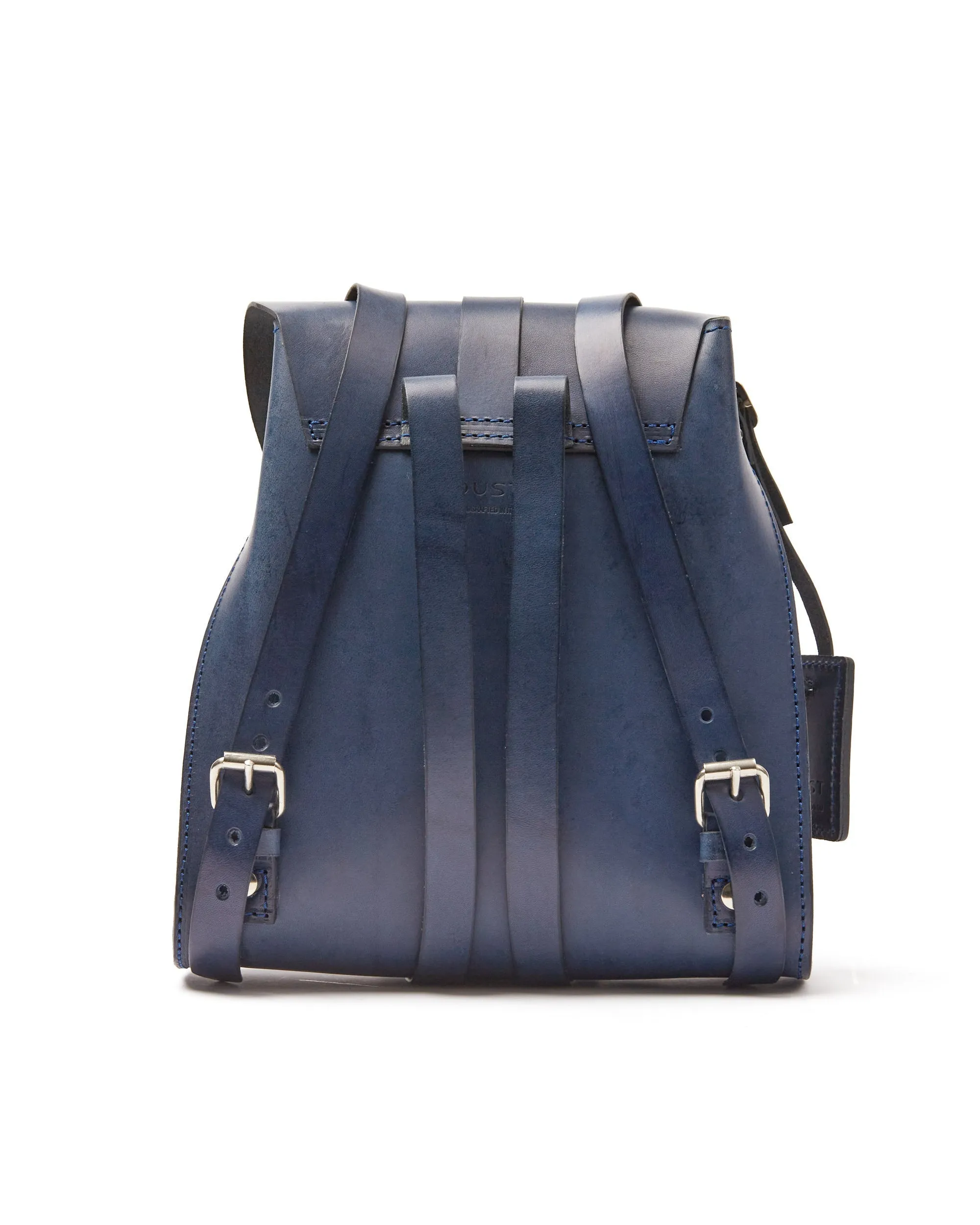 Leather Backpack Mod 130 Cuoio Blue sold by Ivalo.com product image thumbnail 5
