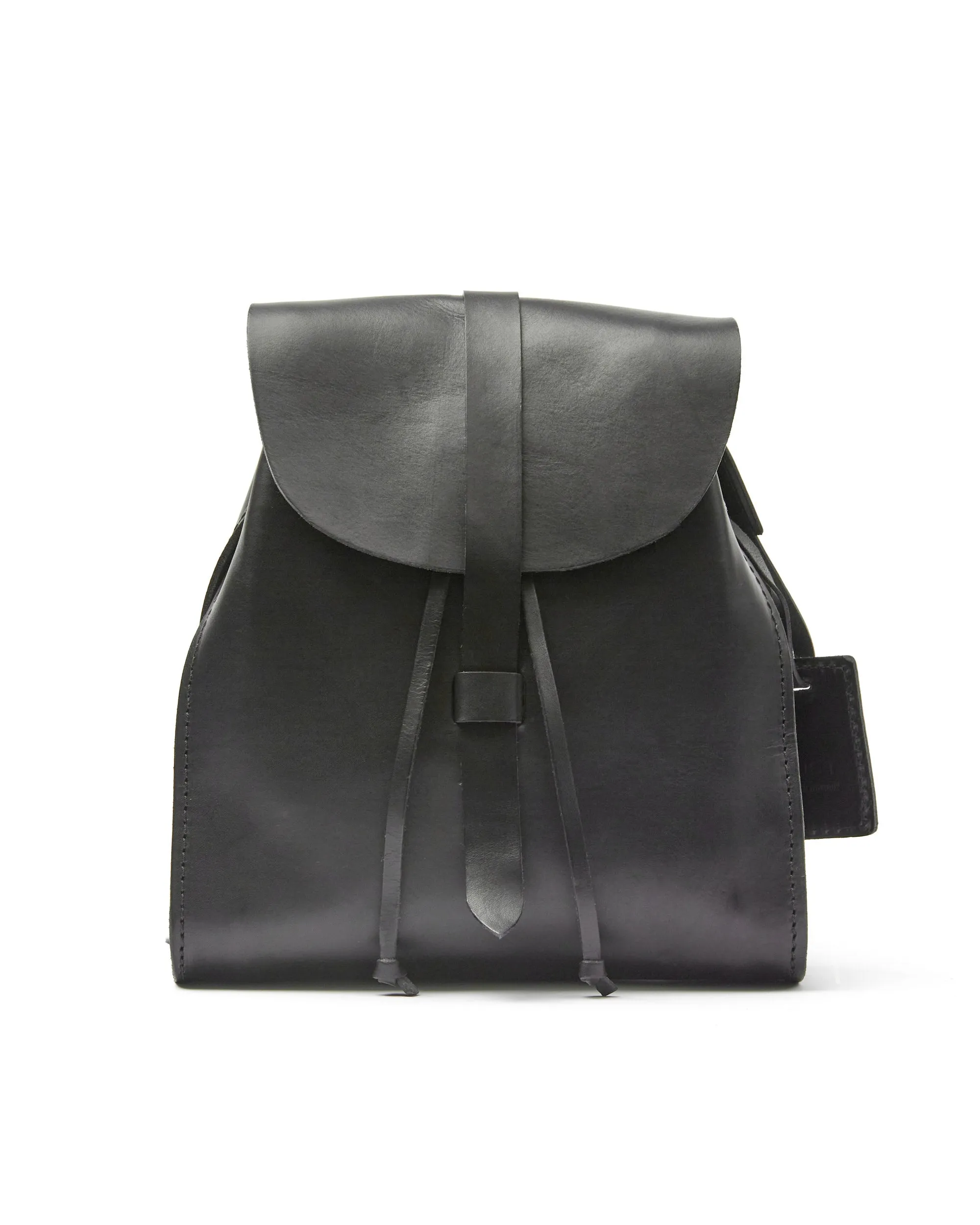 Leather Backpack Mod 130 Cuoio Black sold by Ivalo.com product image thumbnail 2