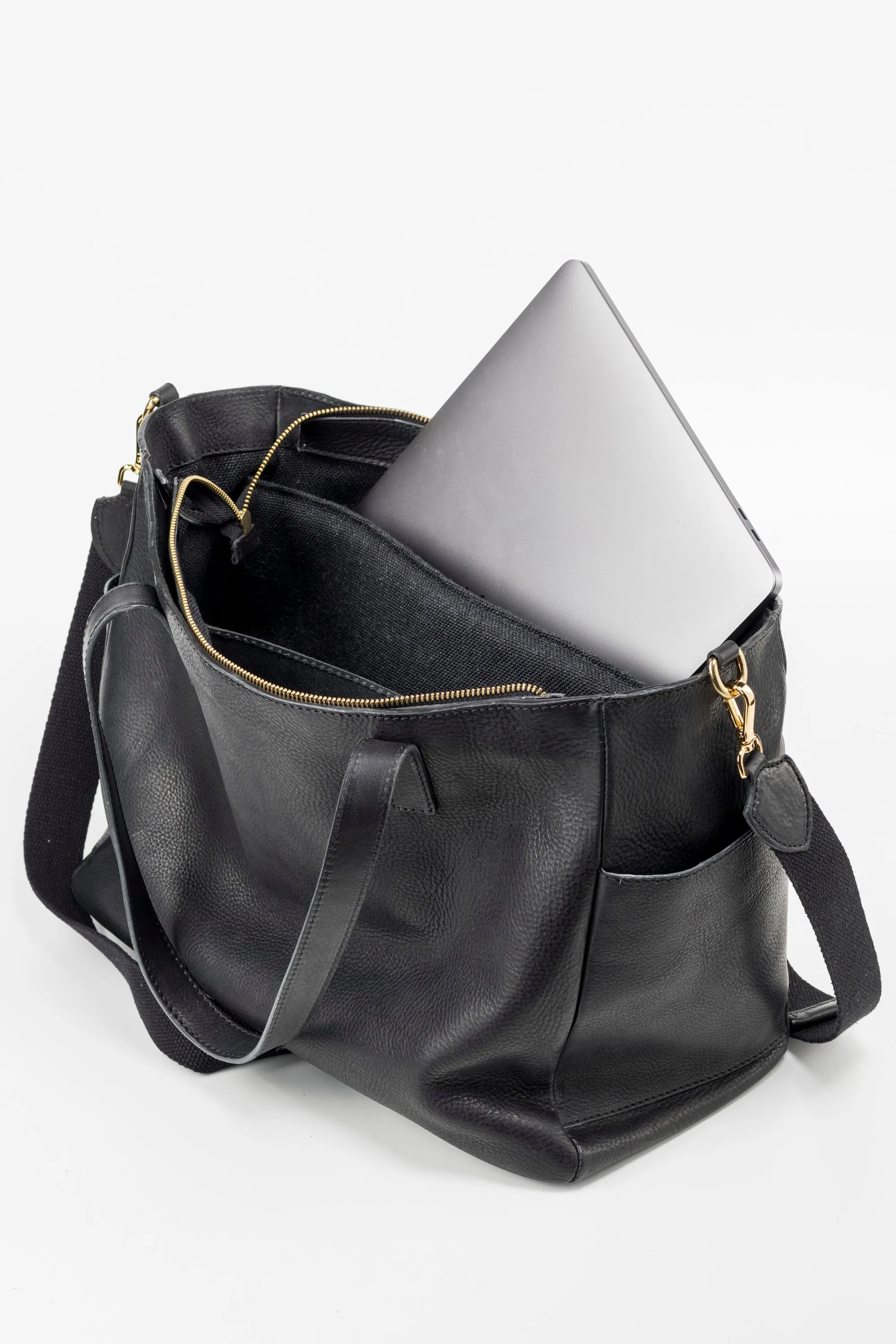 Leather Tote Fifth Avenue Collection Black sold by Ivalo.com product image thumbnail 2