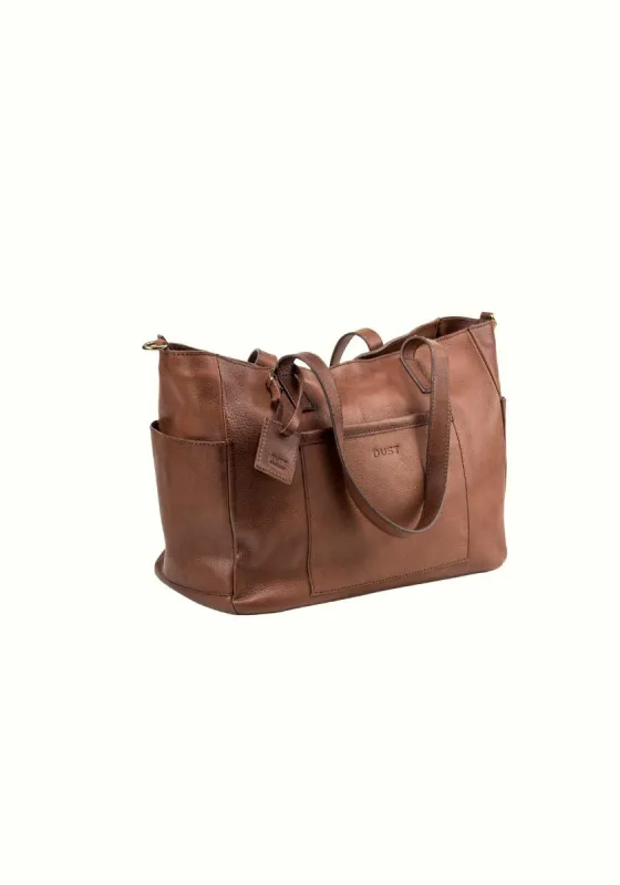 Leather Tote Fifth Avenue Collection Tobacco Brown sold by Ivalo.com